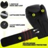 Professional Adult Boxing Training Gloves in Gray And Black